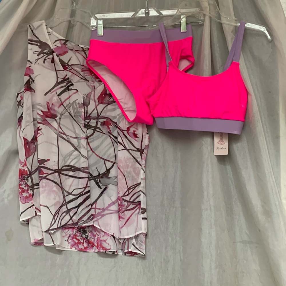 Fashion pink bikini combo